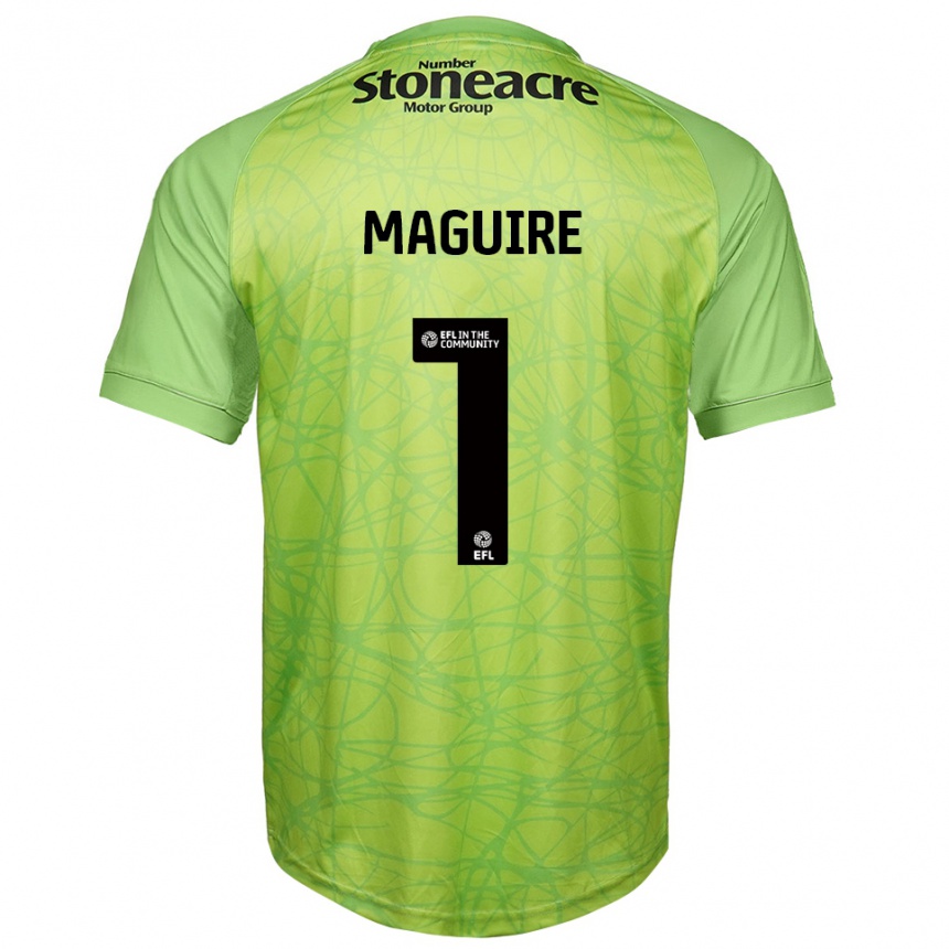 גברים כדורגל Imogen Maguire #1 ירוק בהיר חולצת שוער 2025/26