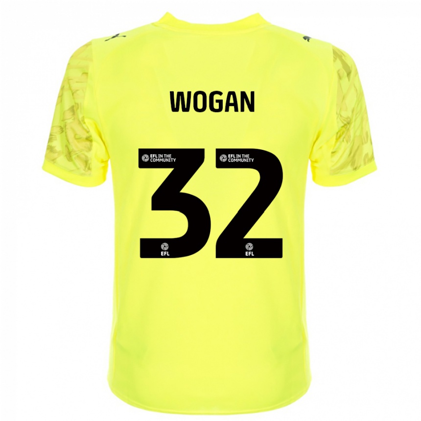 גברים כדורגל אנדרו ווגן #32 שחור צהוב חולצת שוער 2025/26