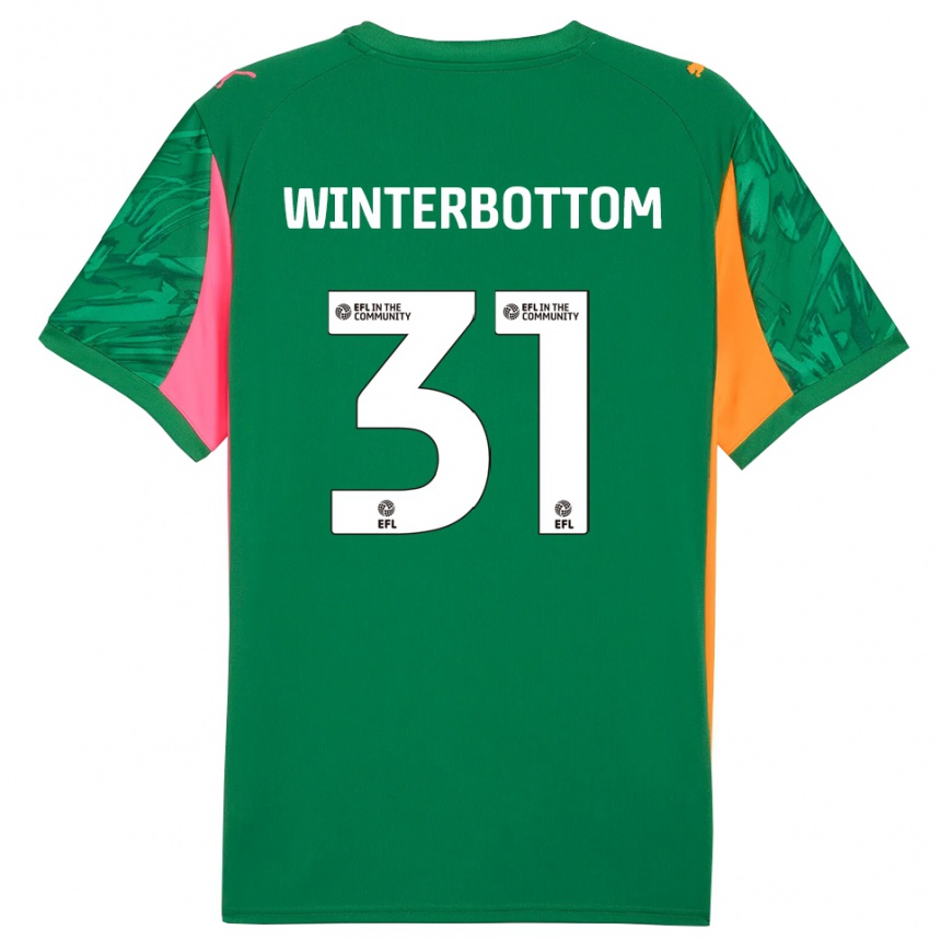 גברים כדורגל בן ווינטרבוטום #31 ירוק ורוד חולצת שוער 2025/26