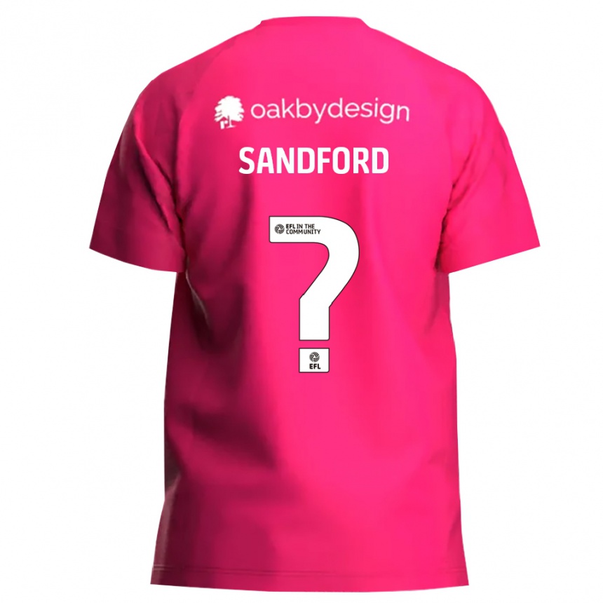 גברים כדורגל Claudia Sandford #0 מג'נטה חולצת שוער 2025/26