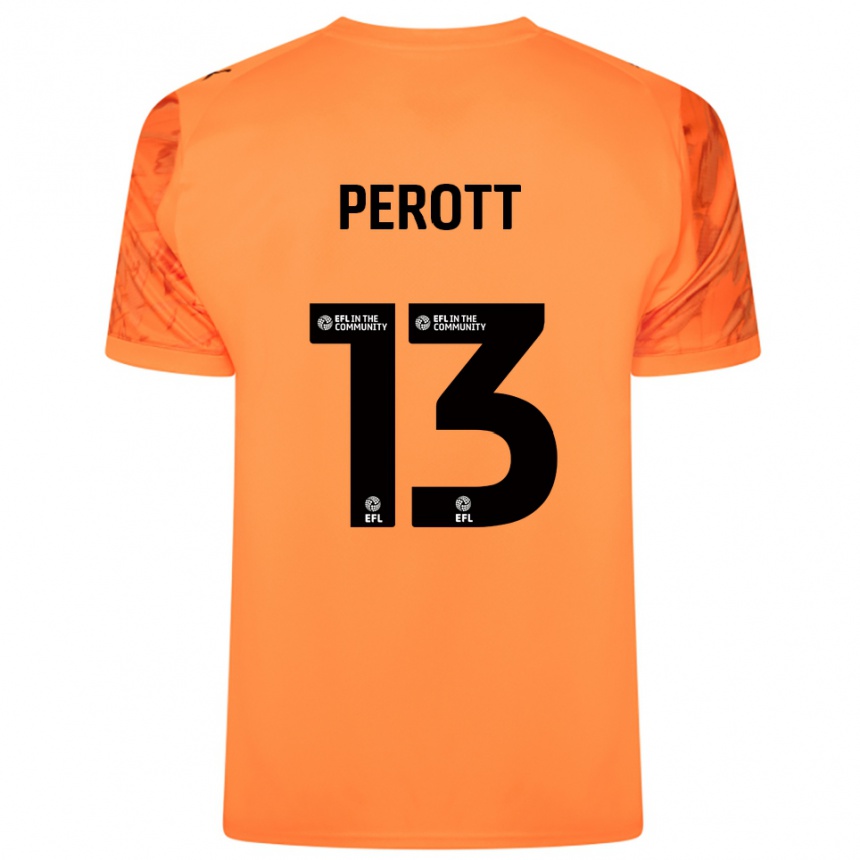 גברים כדורגל מילאי פרוט #13 שחור כתום חולצת שוער 2025/26