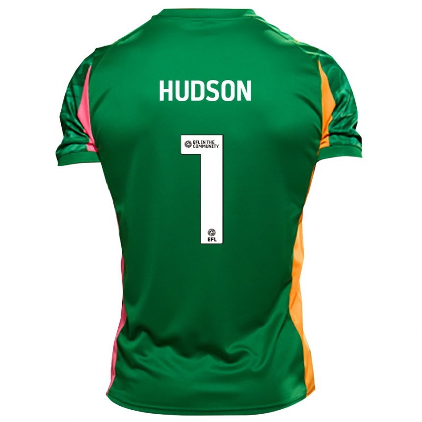 גברים כדורגל מת׳יו הדסון #1 כתום ירוק חולצת שוער 2025/26