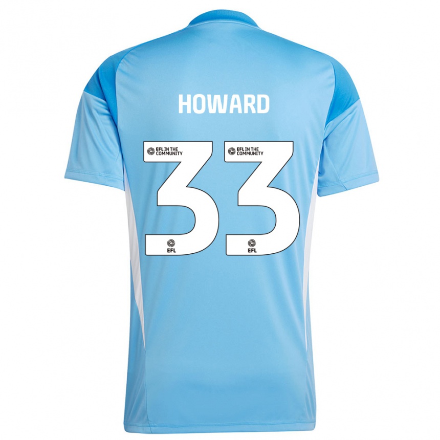 גברים כדורגל מארק הווארד #33 כחול שמיים חולצת שוער 2025/26