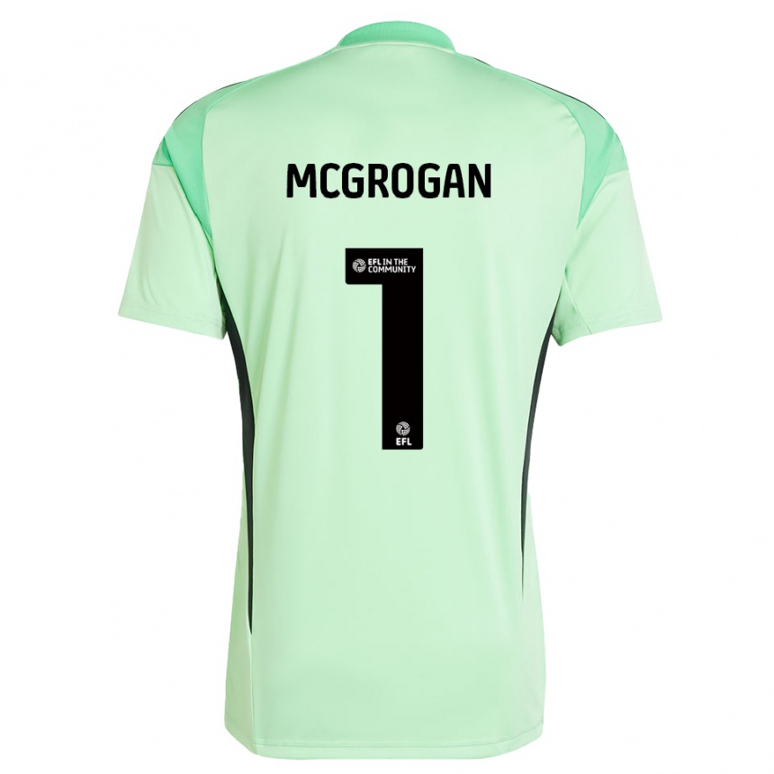 גברים כדורגל אמילי מקגרוגאן #1 שחור ירוק בהיר חולצת שוער 2025/26