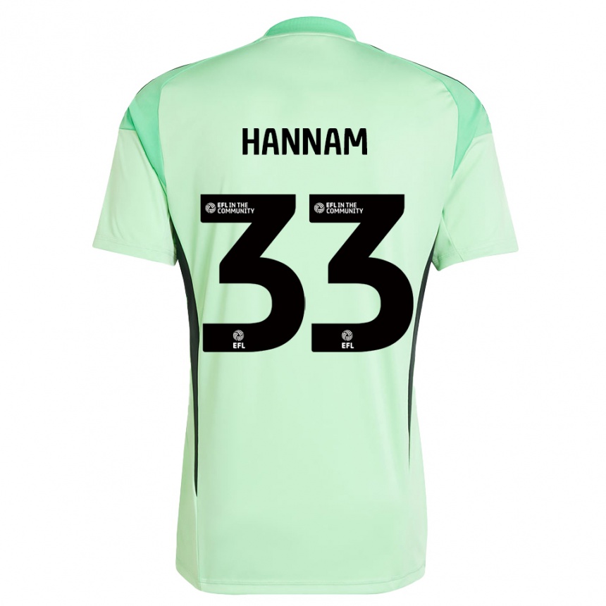 גברים כדורגל Shawna Hannam #33 שחור ירוק בהיר חולצת שוער 2025/26
