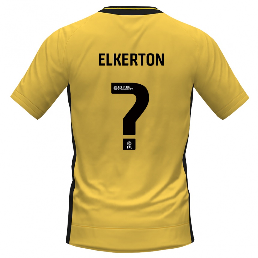 גברים כדורגל Ava Elkerton #0 שחור צהוב חולצת שוער 2025/26