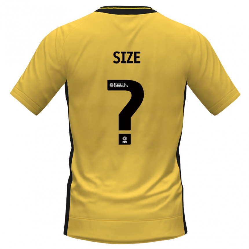 גברים כדורגל Amelia Size #0 שחור צהוב חולצת שוער 2025/26