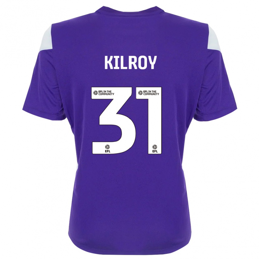 גברים כדורגל ינסון מיכאל קילרוי #31 לבן סגול חולצת שוער 2025/26