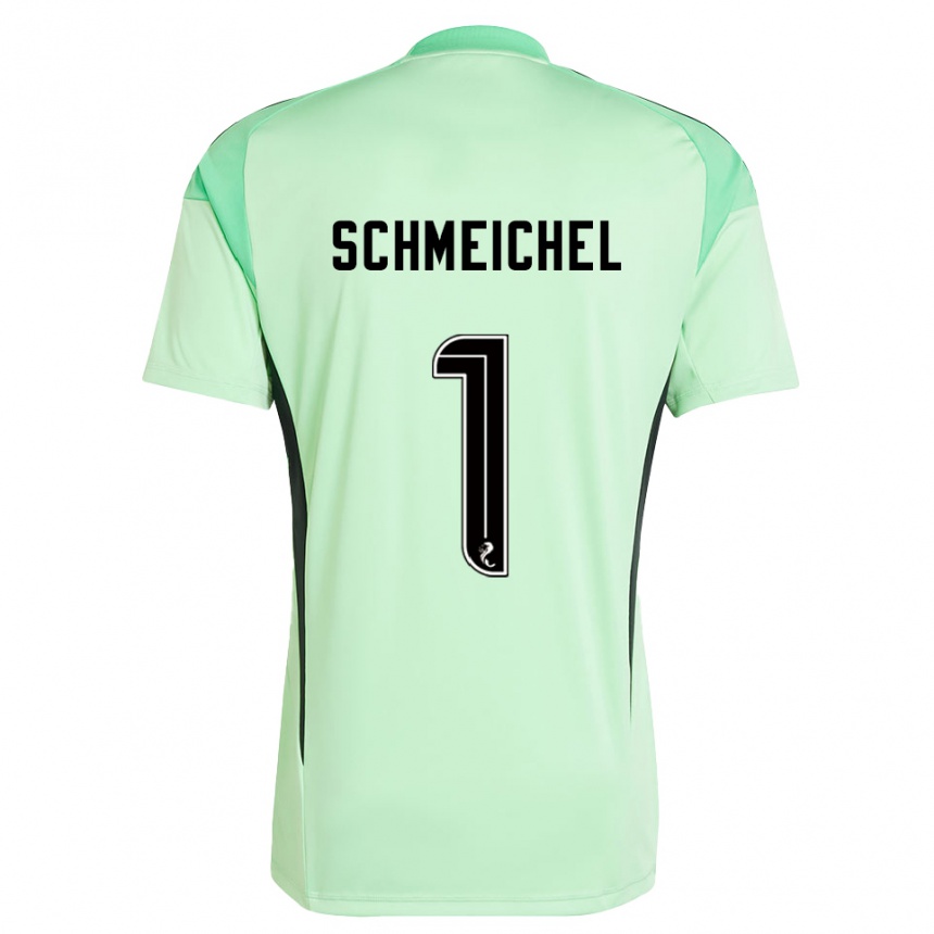 גברים כדורגל קספר שמייכל #1 שחור ירוק בהיר חולצת שוער 2025/26