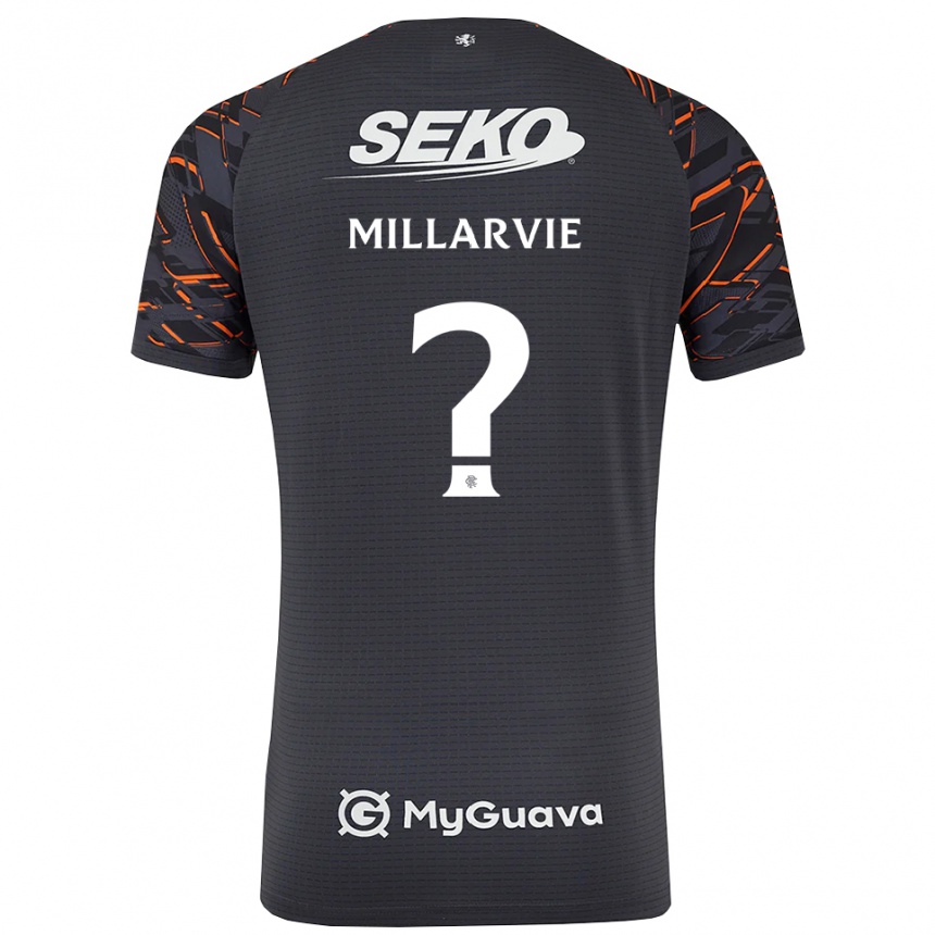 גברים כדורגל Jaden Millarvie #0 אפור כהה חולצת שוער 2025/26