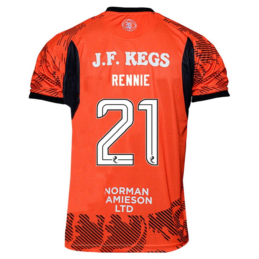 גברים כדורגל Beth Rennie #21 שחור כתום חולצת שוער 2025/26