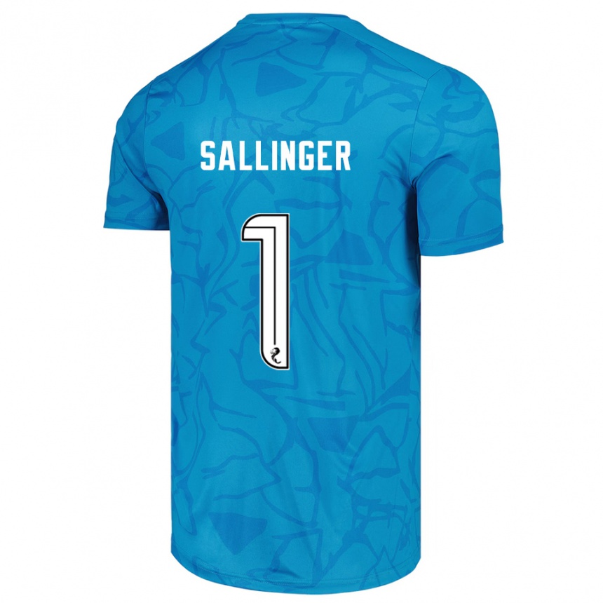 גברים כדורגל רפאל זלינגר #1 לבן כחול חולצת שוער 2025/26