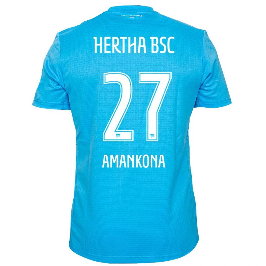 גברים כדורגל נאש-דניאל אמנקונה #27 כחול בהיר לבן חולצת שוער 2025/26