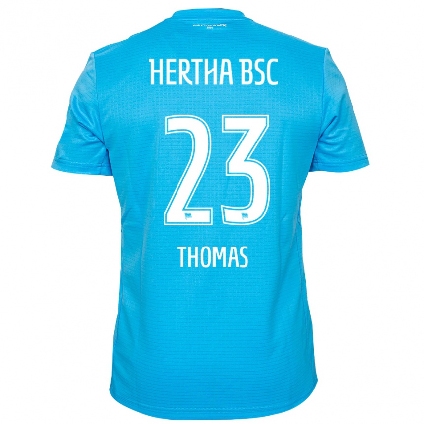 גברים כדורגל Aaliyah Thomas #23 כחול בהיר לבן חולצת שוער 2025/26