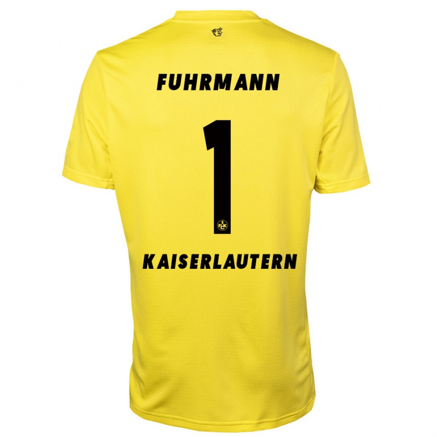 גברים כדורגל לאסה פורמן #1 צהוב שחור חולצת שוער 2025/26