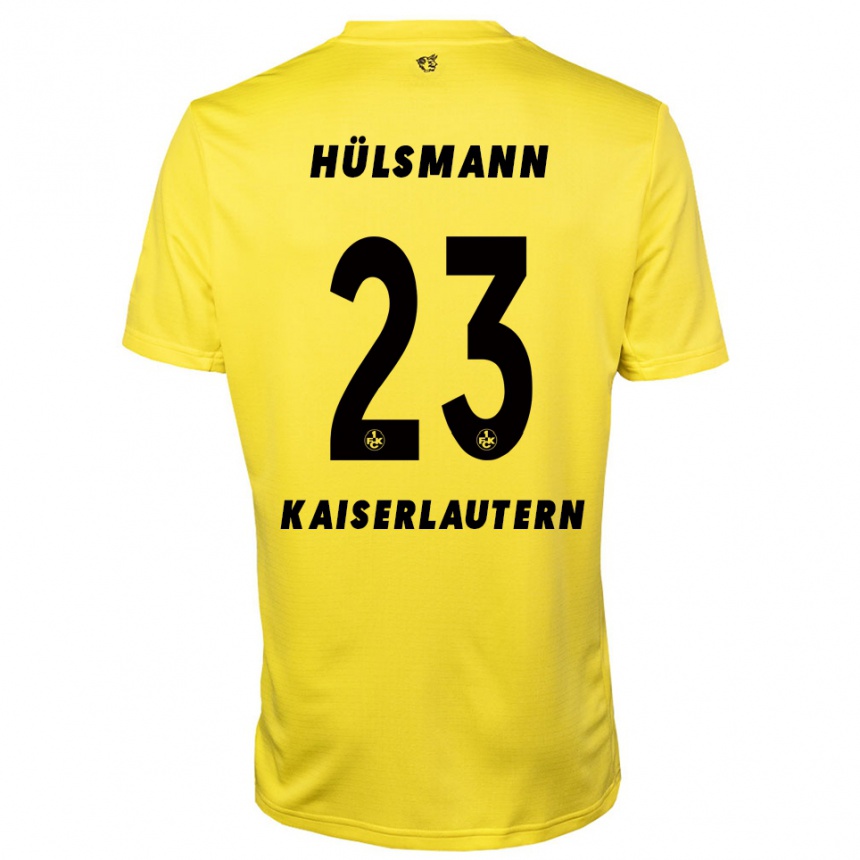 גברים כדורגל Randy Hülsmann #23 צהוב שחור חולצת שוער 2025/26