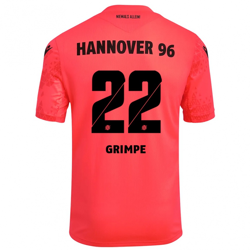 גברים כדורגל לוקה ג׳ואל גרימפה #22 אדום שחור חולצת שוער 2025/26