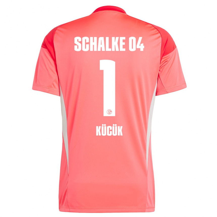 גברים כדורגל Yüksel Kücük #1 אדום אלמוג חולצת שוער 2025/26