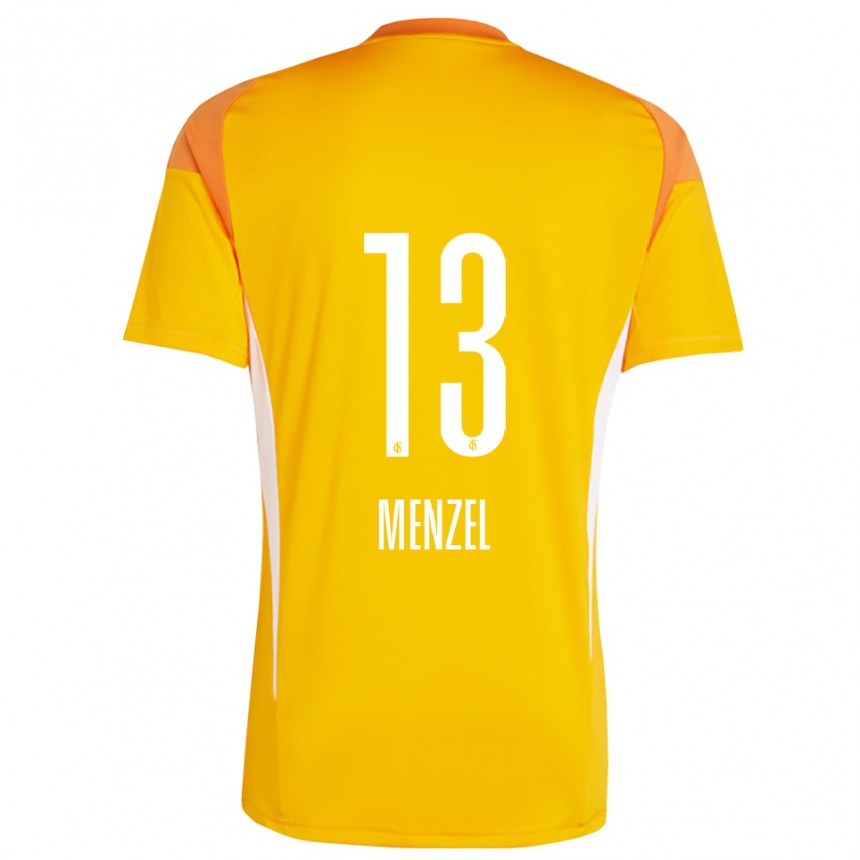 גברים כדורגל פיליפ מנזל #13 צהוב כתום חולצת שוער 2025/26