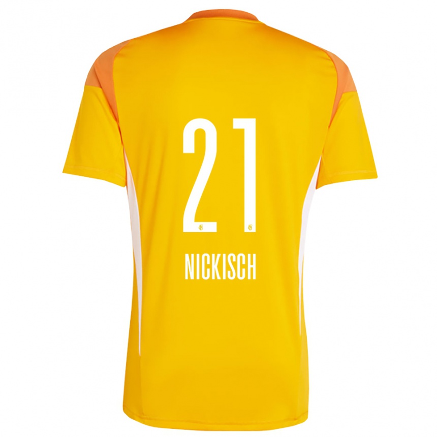 גברים כדורגל יונס ניקיש #21 צהוב כתום חולצת שוער 2025/26