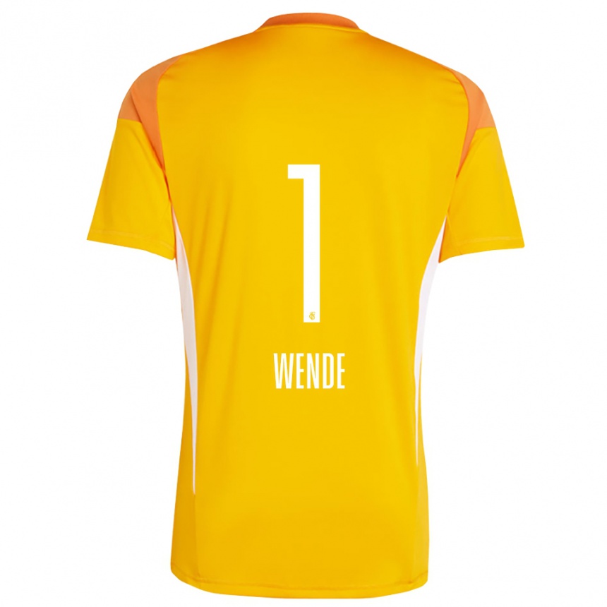 גברים כדורגל יוהנה וונדה #1 צהוב כתום חולצת שוער 2025/26