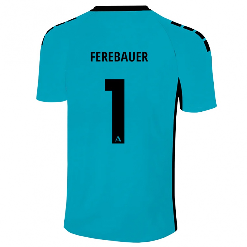 גברים כדורגל Philipp Ferebauer #1 ציאן חולצת שוער 2025/26