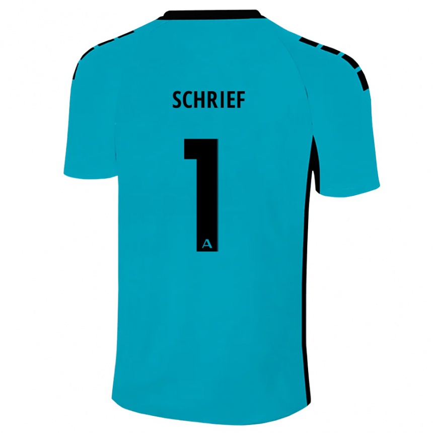 גברים כדורגל Moritz Schrief #1 ציאן חולצת שוער 2025/26