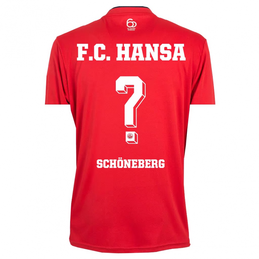 גברים כדורגל Tom Schöneberg #0 אדום לבן חולצת שוער 2025/26