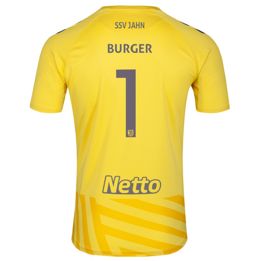 גברים כדורגל Gabriel Burger #1 אפור צהוב חולצת שוער 2025/26