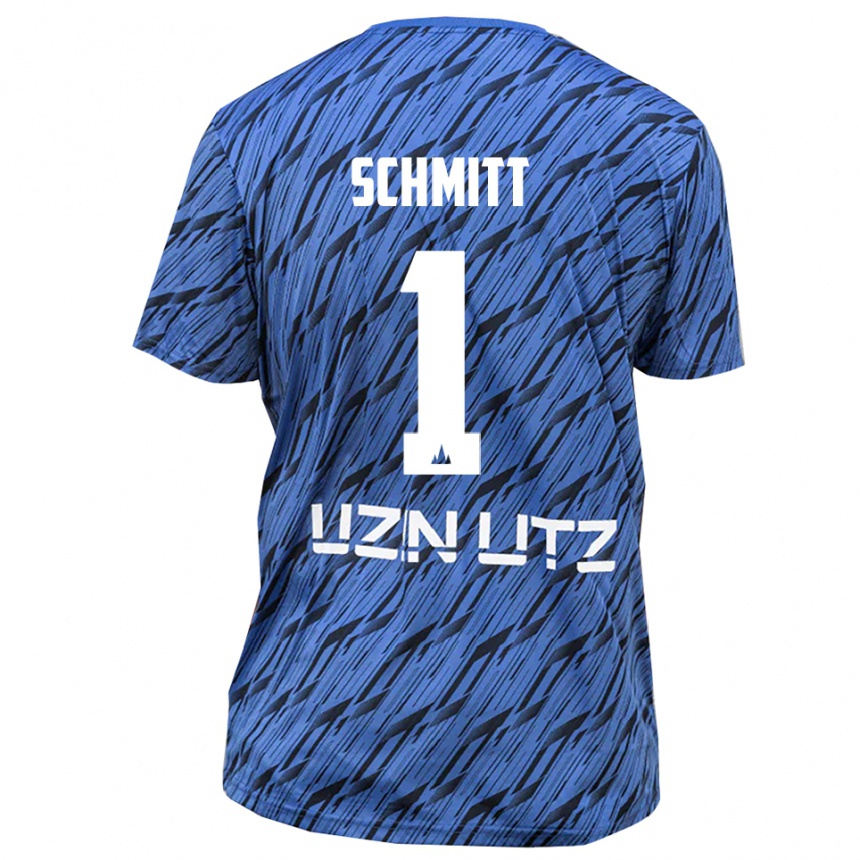 גברים כדורגל מקס שמיט #1 כחול רויאל לבן חולצת שוער 2025/26