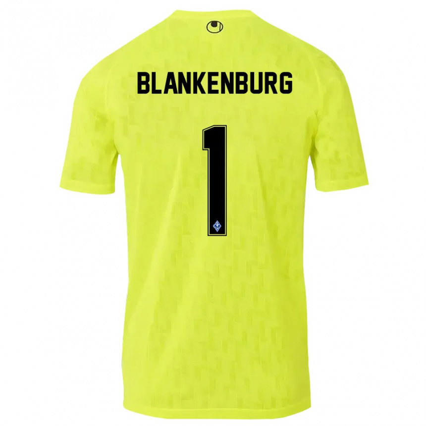 גברים כדורגל לוקה אליאס בלנקנבורג #1 צהוב שחור חולצת שוער 2025/26