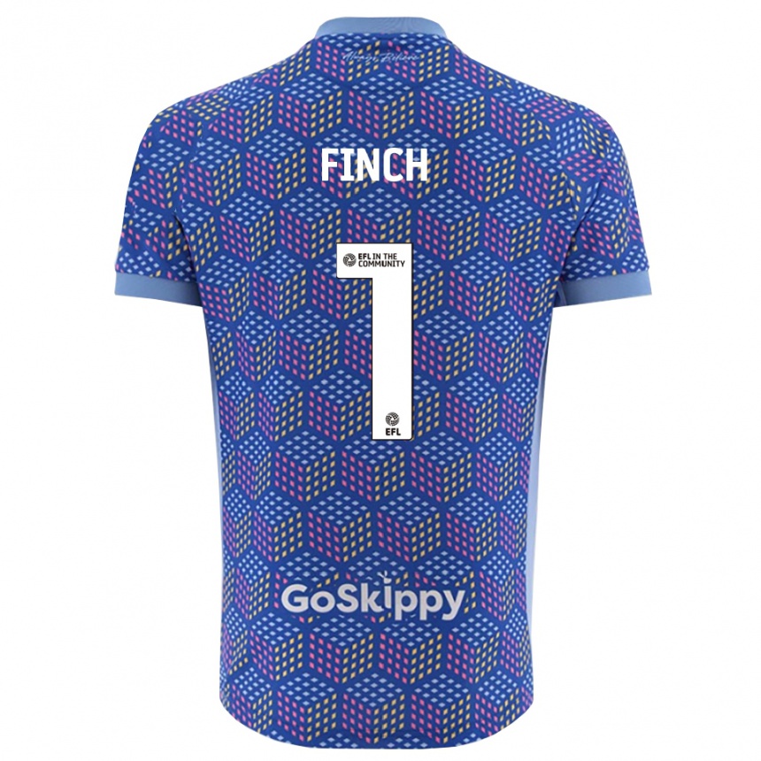 גברים כדורגל איזק פינץ׳ #1 כחול שחור חולצת שוער 2025/26