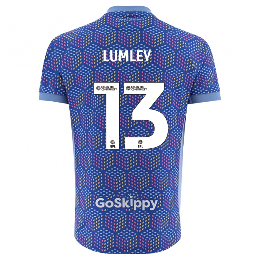 גברים כדורגל ג'ו למליי #13 כחול שחור חולצת שוער 2025/26