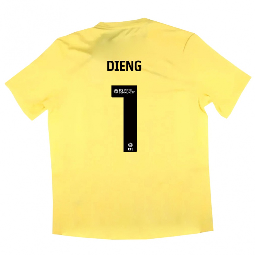 גברים כדורגל סני דיאנג #1 שחור צהוב חולצת שוער 2025/26