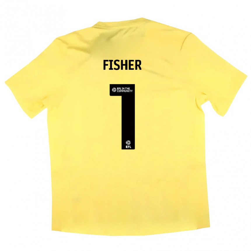 גברים כדורגל ניית׳ן פישר #1 שחור צהוב חולצת שוער 2025/26