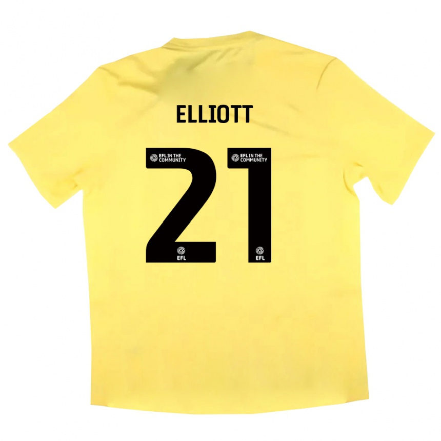 גברים כדורגל פליקס אליוט #21 שחור צהוב חולצת שוער 2025/26