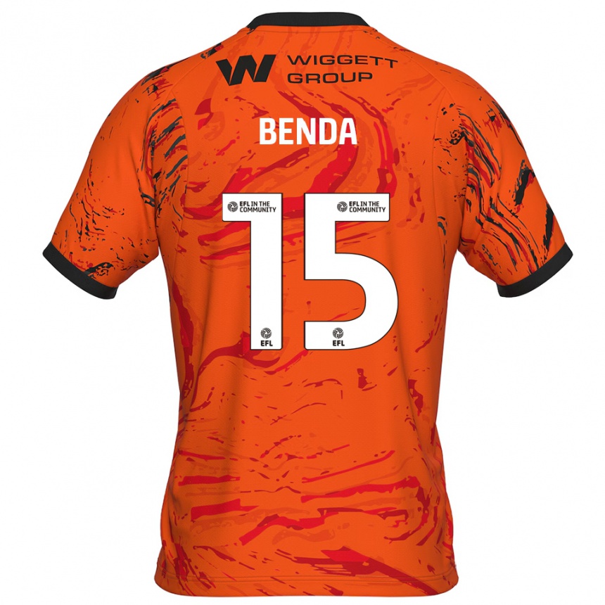 גברים כדורגל סטיבן בנדה #15 כתום שחור חולצת שוער 2025/26