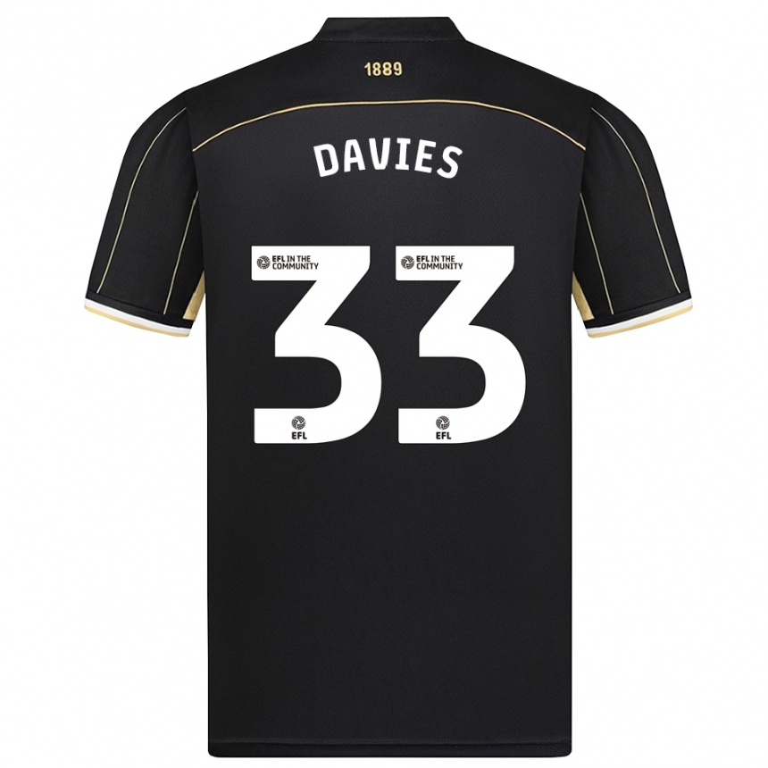 גברים כדורגל בת׳אן דייוויס #33 חום שחור חולצת שוער 2025/26