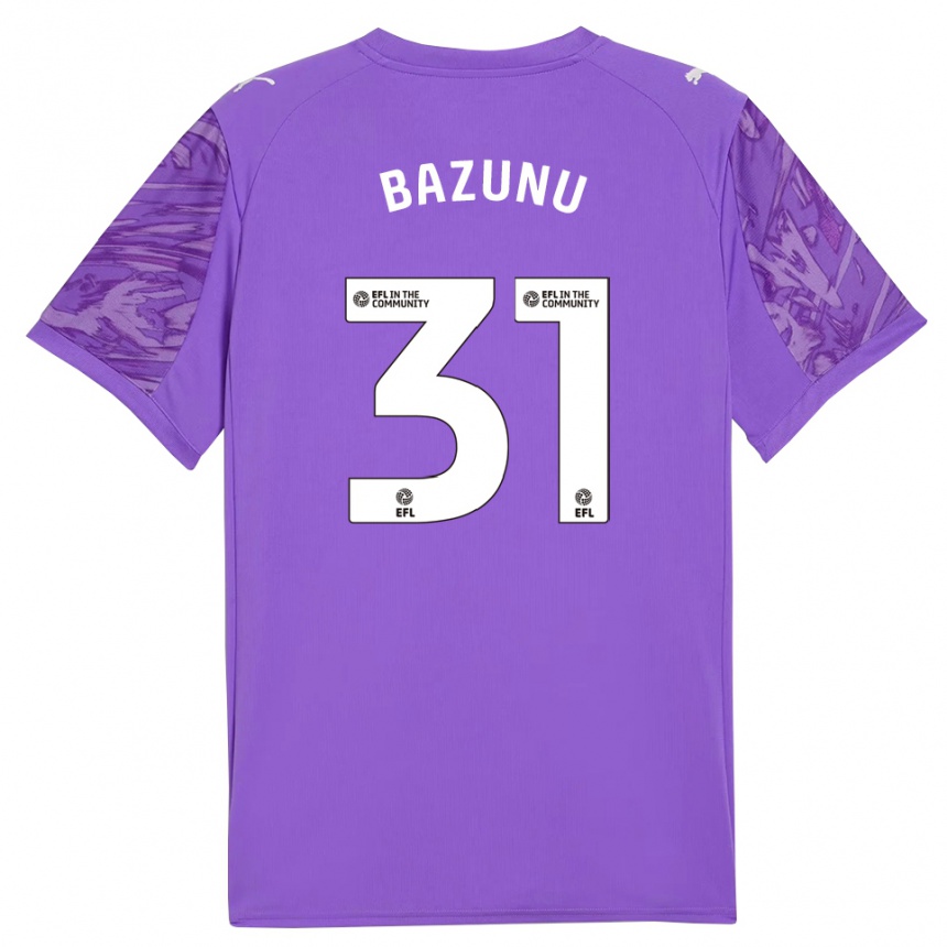 גברים כדורגל גווין בזונו #31 סגול לבן חולצת שוער 2025/26