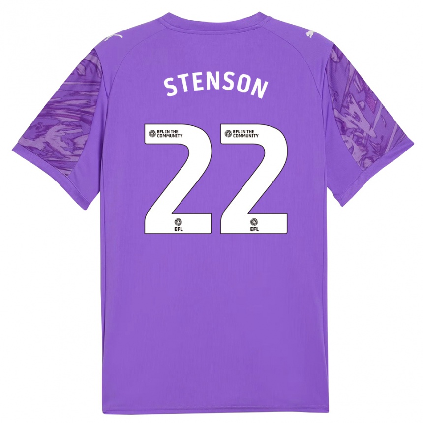 גברים כדורגל פראן סטנסון #22 סגול לבן חולצת שוער 2025/26