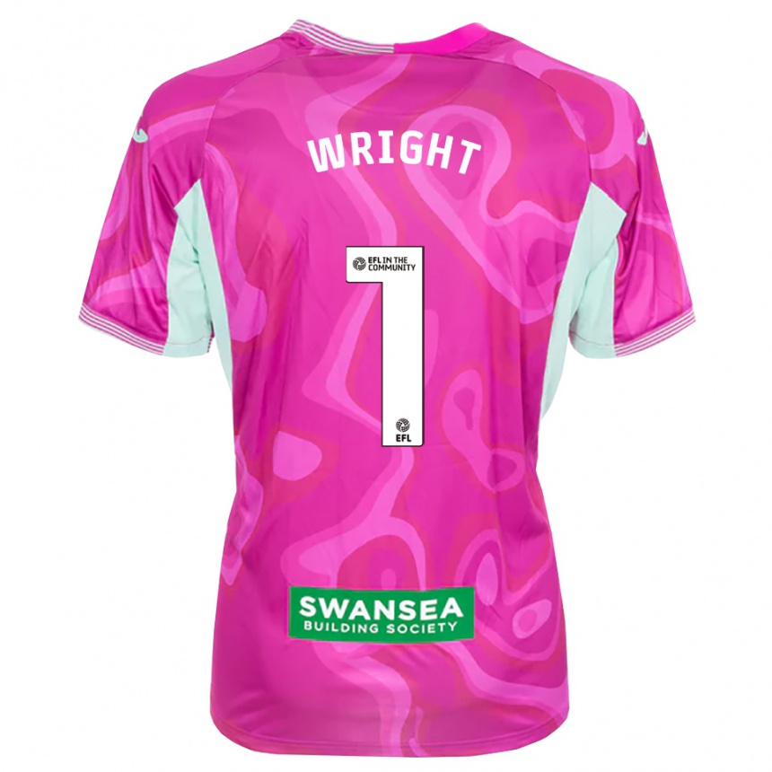גברים כדורגל Tom Wright #1 מגנטה לבן חולצת שוער 2025/26