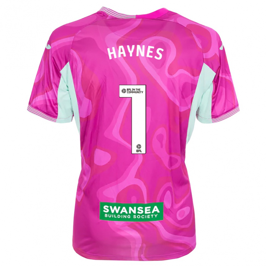 גברים כדורגל Charlie Haynes #1 מגנטה לבן חולצת שוער 2025/26