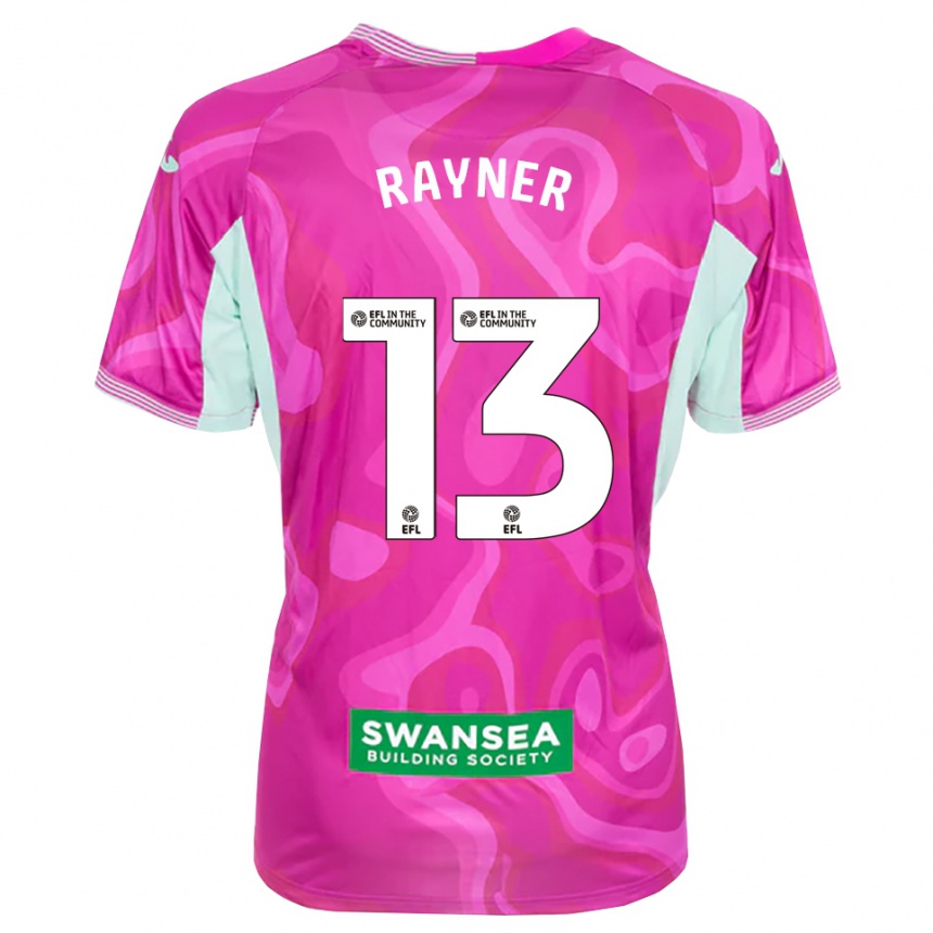 גברים כדורגל Opal Rayner #13 מגנטה לבן חולצת שוער 2025/26