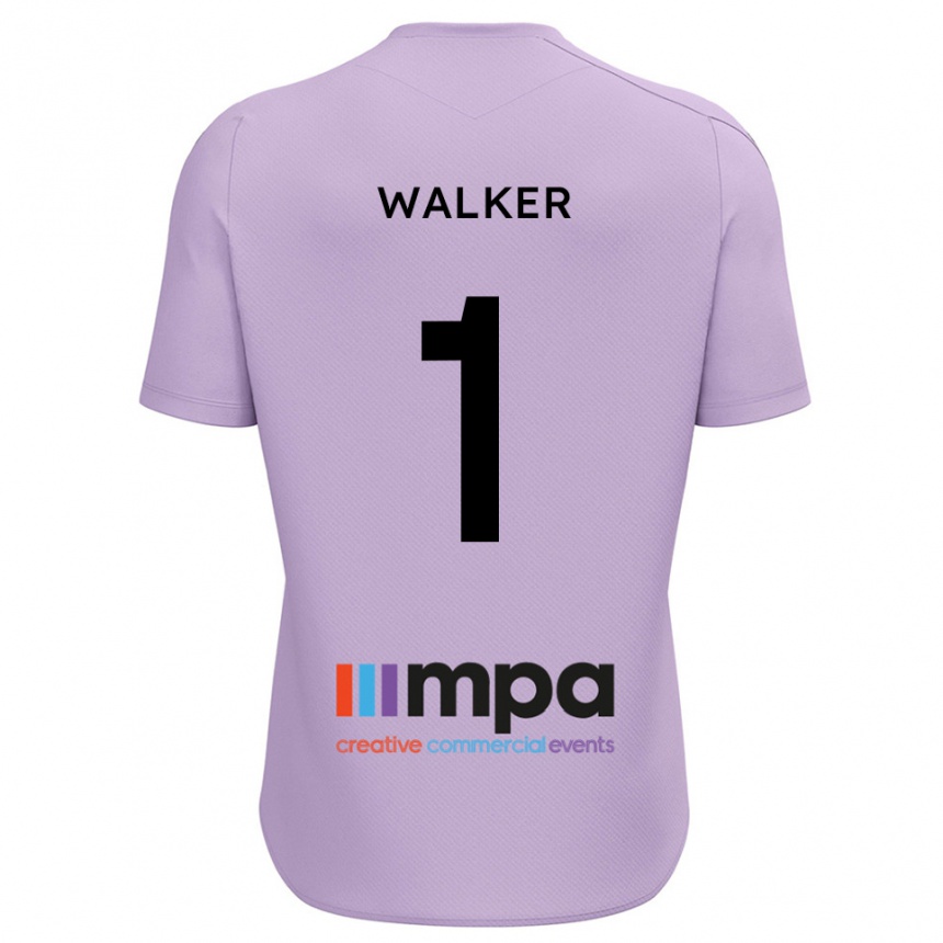 גברים כדורגל לורי ווקר #1 סגול שחור חולצת שוער 2025/26