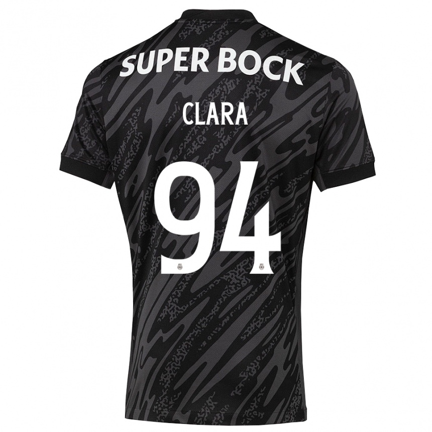 גברים כדורגל דיוגו קלרה #94 אפור שחור לבן חולצת שוער 2025/26