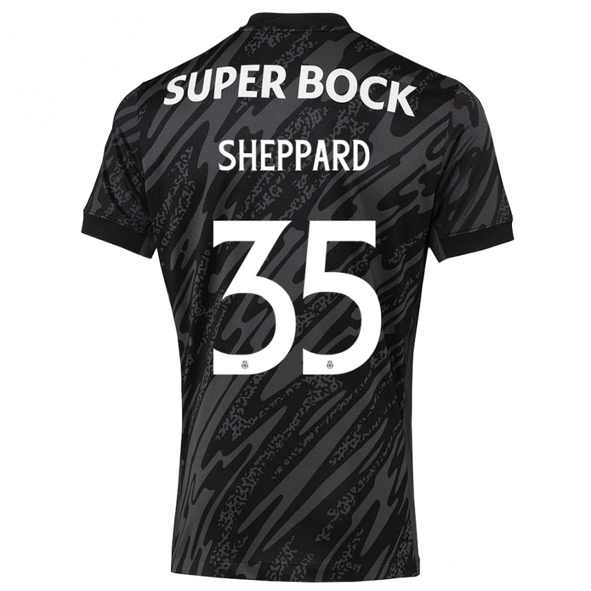 גברים כדורגל קתריונה רוז שפרד #35 אפור שחור לבן חולצת שוער 2025/26