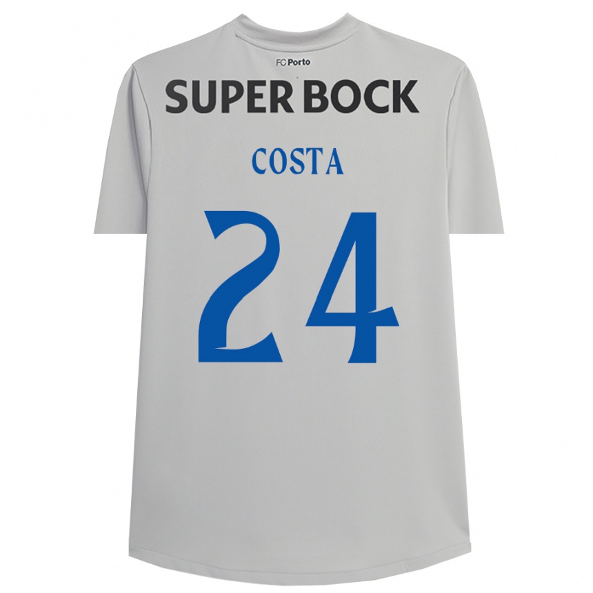 גברים כדורגל ז'ואאו קוסטה #24 אפור בהיר שחור חולצת שוער 2025/26