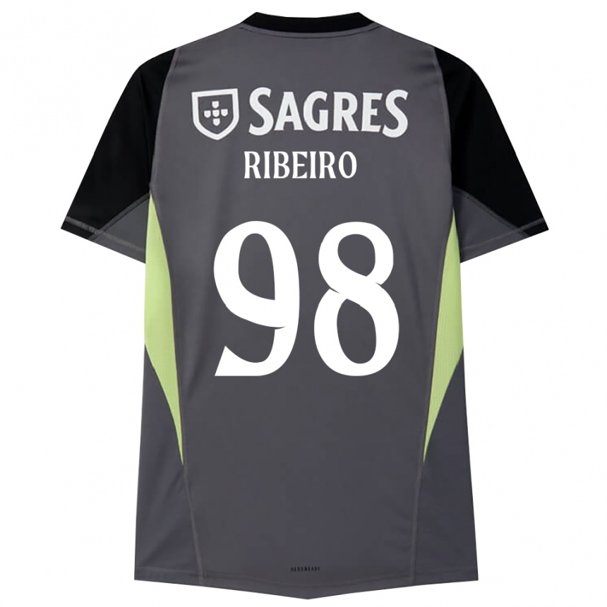 גברים כדורגל ריקרדו ריביירו #98 אפור כהה שחור חולצת שוער 2025/26