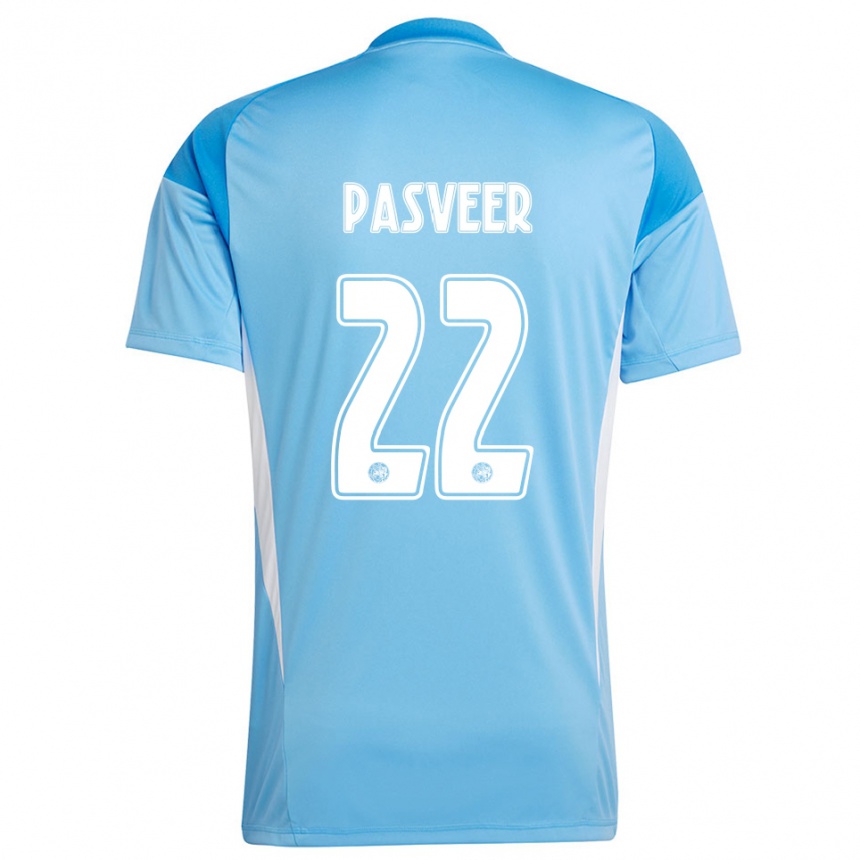 גברים כדורגל רמקו פאספיר #22 כחול בהיר לבן חולצת שוער 2025/26