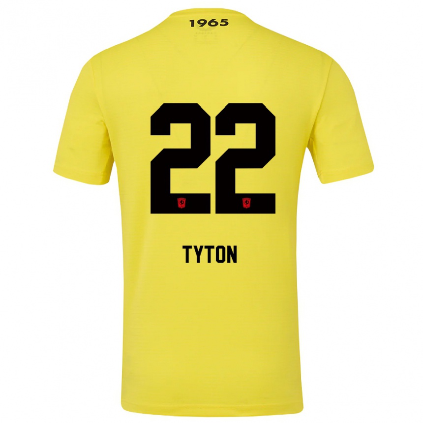 גברים כדורגל פשמיסלאב טיטון #22 צהוב שחור חולצת שוער 2025/26